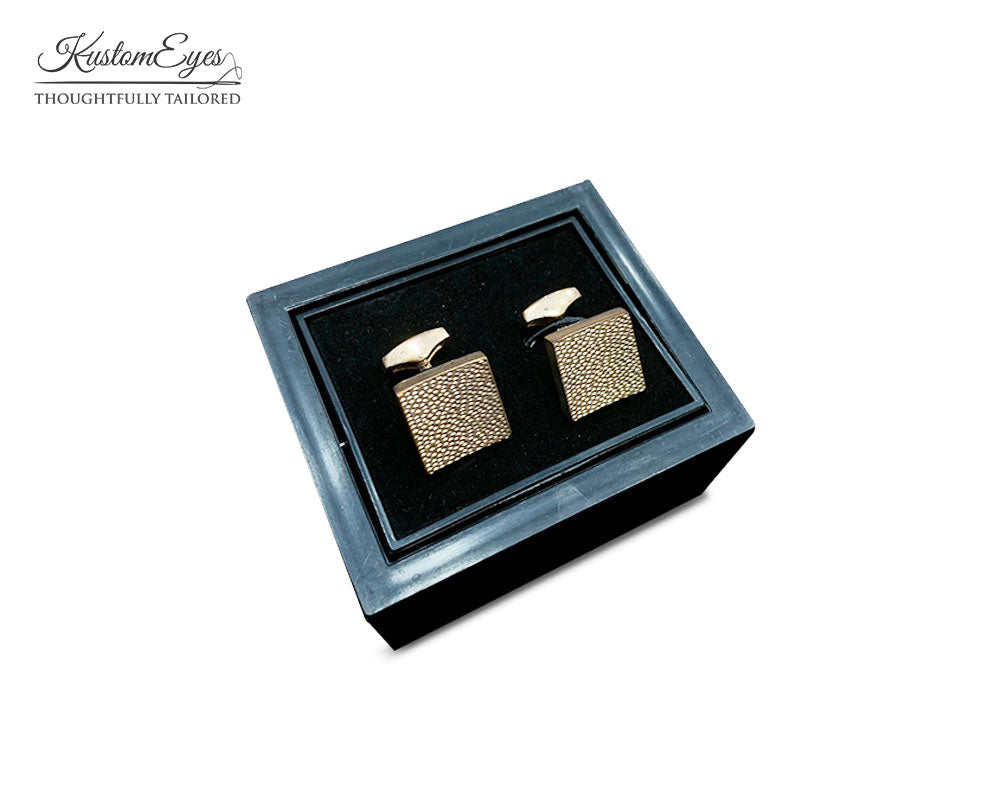 Squared Gold Cufflinks