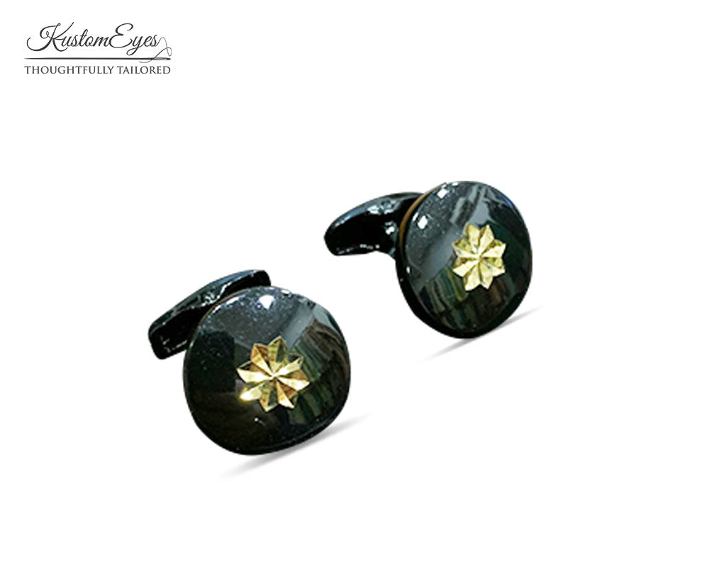 Gold Petals Cufflinks